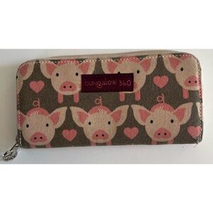 Bungalow360 Zip Around Pig Wallet